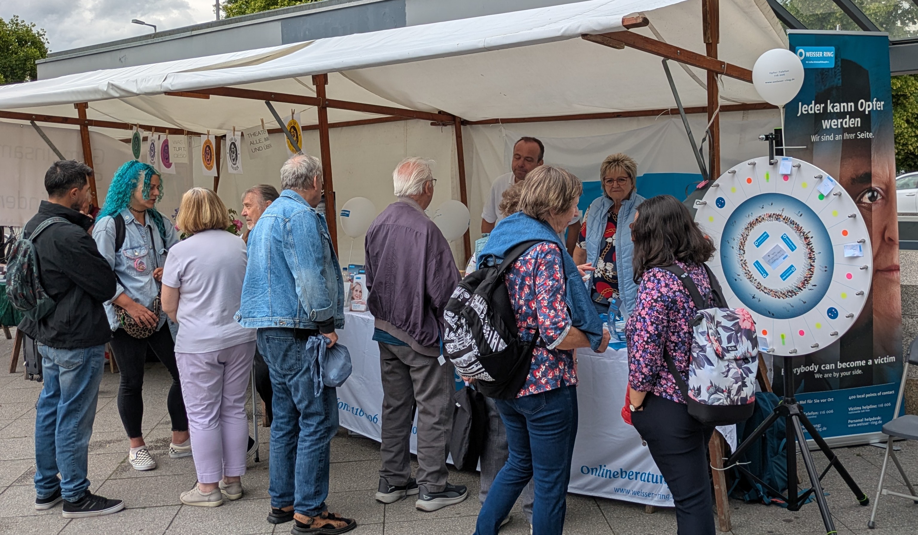 Interesse am Infostand